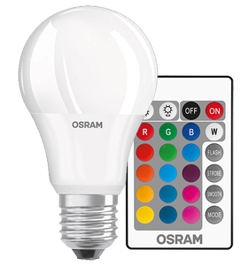 Lampada LED Retrofit Standard 2700K + RGB con telecomando 9W 806Lm (Osram 4058075045675) - Product Image 1
