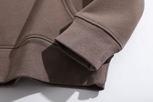 Sweat-shirt à capuche en éponge française 100% coton pour homme, poids lourd, coupe surdimensionnée, logo imprimé personnalisé, vêtements épais - Product Image 3