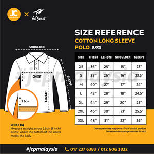 LEFONSE Polo liso Manga larga Algodón Poliéster 210 gramos Transpirable Slim Fit Unisex O-cuello - Product Image 5