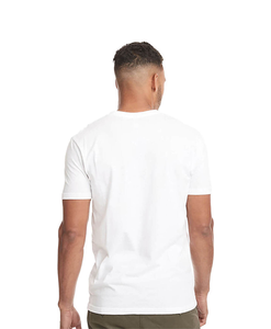 เสื้อยืดผู้ชายสีขาวทุกเพศเสื้อยืดผสมน้ำหนักมากผ้าฝ้าย100% ซักคุณภาพสูง - Product Image 5