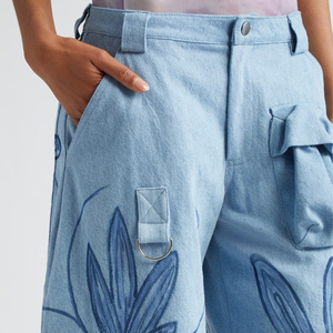 Pantalones holgados de cintura alta, nueva ropa de moda para mujer, pantalones multibolsillos para mujer, pantalones de chándal Cargo informales personalizados para mujer - Product Image 4