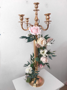 Alam Export India Nuevo diseño elegante Oro Plata Candelabro personalizado con vidrio transparente votivo y hecho a mano en aluminio - Product Image 4