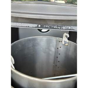 Calentador de Patio Rectangular de Hierro Fundido Negro Mate Moderno y Elegante de Alta Calidad con Tapa Frontal para Calefacción Exterior - Product Image 2