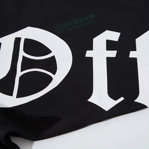 เสื้อยืดโอเวอร์ไซส์ทรงบ็อกซี่ สตรีทแวร์ ผ้าฝ้าย 100% 220gsm พิมพ์โลโก้ได้ เป็นมิตรต่อสิ่งแวดล้อม ทรงครอป ไหล่ตก คอริบ  แบบเรียบ - Product Image 6