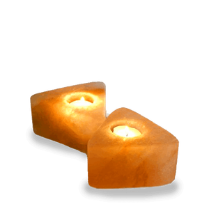 Ot-diseño op de Triangle hahape Alt andandle older Old con luces de colores ulti y bombilla extraíble Xtra portavelas de sal - Product Image 3