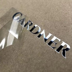 Etiqueta Metálica Personalizada con Logotipo, Adhesivo de Transferencia UV, Adhesivos Transparentes Resistentes al Agua y a los Arañazos, Adhesivos de Cristal - Product Image 2