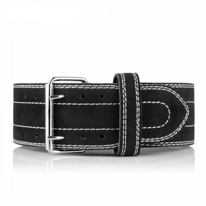 GAF Ceinture d'haltérophilie en cuir suédé avec logo brodé personnalisé Ceinture d'haltérophilie 10mm en cuir pour haltérophilie à usage intensif Deadlifts Gym Squats - Product Image 6