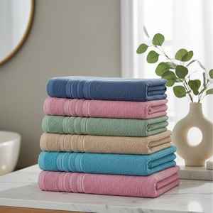 Hotel and Spa Use Turkish Cotton Bath Face <b>Towel</b> Wholesale 450 GSM Modern Jacquard Textile Super Absorbent - Product Image 1