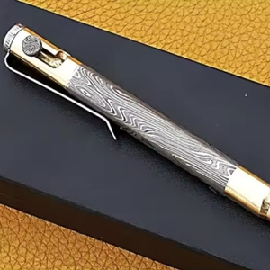 ปากกาหมึกซึมเหล็กดามัสกัสคลาสสิกสำหรับใช้ในสำนักงานพร้อมบรรจุภัณฑ์กล่องของขวัญขายดีปรับแต่งโลโก้ได้ตามต้องการ - Product Image 6