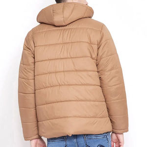 Chaqueta acolchada informal a prueba de viento ecológica de alta calidad para hombre, cuello levantado con cierre de cremallera para invierno, venta al por mayor - Product Image 5