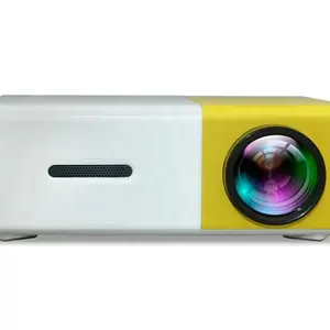 YG300 Pro Mini 4K ev sineması projektörü akıllı taşınabilir LCD sinema LED lamba 3D tarzı 1080p çözünürlük manuel Lens USB girişi