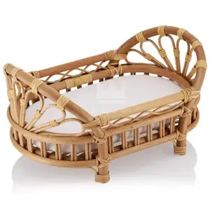 RAINBOW RATTAN DOLL BED