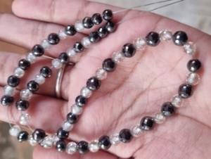 Perles de Moissanite blanche et noire de 109 ct de qualité AAA excellente coupe pour les bijoux de Bracelet de Moissanite - Product Image 2