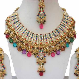 Ensemble de collier de mariée de luxe, couleur, femmes, cristal, strass, vintage, mariage, fête, fiançailles, cadeau, bijoux, accessoires de mariée - Product Image 2