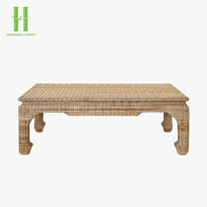 Mesa de Centro Redonda Más Vendida al Precio Más Bajo, Muebles de Sala de Estar, Mesas de Té de Ratán Natural Ecológicas de Vietnam - Product Image 1