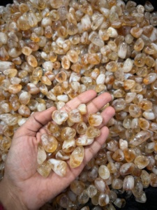 Natural Citrine Tumble Stone Polished Healing <b>Crystal</b> Pocket Stone Meditation Reiki Home Decor Wholesale - Product Image 1