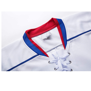 Jerseys de hockey sobre hielo hechos a medida de fábrica sublimados al por mayor jersey de hockey en blanco conjunto de equipo jerseys de hockey - Product Image 3