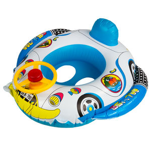 Voiture à pontons en plastique pour enfants avec volant, incluant des fonctions de vélo et de natation - Product Image 2