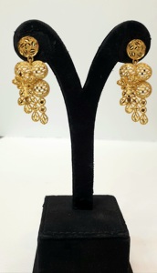 Offre directe d'usine ensemble de bijoux en diamant plaqué or 24K collier de style à la mode de trois grammes pour les mariages ensembles de bijoux fins - Product Image 4