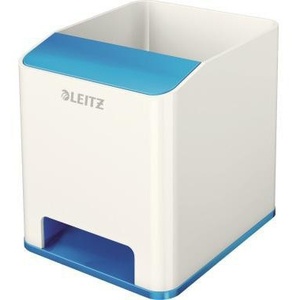 Leitz WOW Duo Blue/<b>White</b> Polystyrene <b>Pen</b> Holder 9 X 10 X 10.1 cm (W X H X D) - Product Image 1