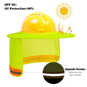 Mũ bảo hiểm an toàn phản quang chống tia cực tím với nắp che nắng có thể gập lại bằng chứng cát xây dựng cho công việc ngoài trời an toàn - Product Image 3