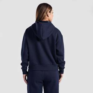 Sweat-shirt d'entraînement d'automne avec fermeture éclair respirante Hyper Flex en tissu tricoté bleu marine - Product Image 2