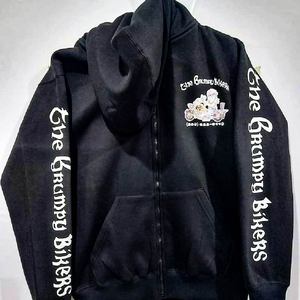 Hoodies en molleton de coton 100% épais pour hommes | Pull d'hiver à fermeture éclair avec capuche Impression de logo OEM écologique et respirante - Product Image 1