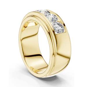 Bague pour femme en or 18 carats, 14 carats, 10 carats et argent, sertie de diamants de laboratoire ronds brillants de 1,75 carat, qualité VVS-VS, EF, CVD - Product Image 5