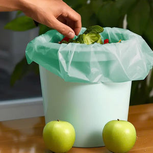 Customized Size 100% Biodegradable Heavy Duty Disposable Kitchen Garbage <b>Bags</b> <b>Heat</b>-<b>Sealed</b> Roll Packaging for Supermarkets - Product Image 6