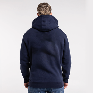 เสื้อฮู้ดผู้ชายผ้าฟลีซแบบสวมหัวมีฮู้ดปักโลโก้ - Product Image 2