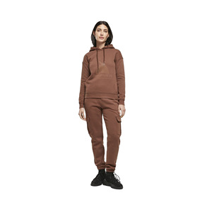 Ensemble de survêtement personnalisé uni avec logo de haute qualité ensemble de pantalons de survêtement et sweat à capuche coupe régulière pour femmes ensemble de pantalons de survêtement et de sweat à capuche en coton - Product Image 1