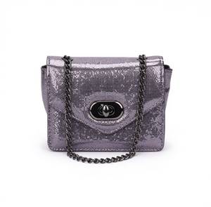 Borsa a Tracolla da Sera in Stile Busta Metallizzata per Donne, con Materiale PU, Tracolla a Catena e Chiusura Magnetica - Product Image 6