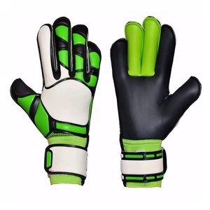 High Quality Waterproof Breathable Leather Goalkeeper Gloves with Adjustable <b>Wrist</b> <b>Strap</b> for Outdoor Sports Use - Product Image 1