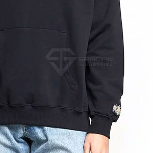 Sweats à capuche brodés pour hommes en grande quantité sur mesure pour l'hiver, en polaire, service OEM, dernier style de sweats à capuche brodés - Product Image 6