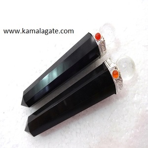 Vente en gros de baguette de guérison en cristal naturel Agate semi-précieuse Labrodolite Boule de quartz sculptée Pierre précieuse pour la guérison des chakras - Product Image 4