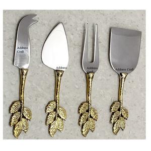 ชุดชีสสแตนเลสขัดเงา, เครื่องตัดเนยแข็งแบบแมนนวล4ชิ้นอุปกรณ์ตัดเนยส้อมเครื่องตัดเนยแข็งเป็นมิตรกับสิ่งแวดล้อม - Product Image 4