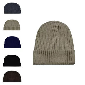 Nuevo Gorro de Punto Acrílico Unisex para Invierno, Gorro de Calavera Vintage, Cómodo, Cálido, Liso y Clásico - Product Image 6