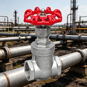 Vanne à opercule filetée en acier inoxydable CF8M DN15-DN100 PN10 PN16 - avec volant pour eau, huile, gaz - Product Image 2