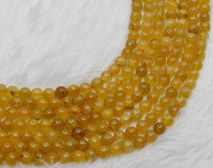 Premium Yellow Color Golden Rutile 8mm Round Beads Wholesale Natural Healing Crystals <b>Stones</b> for Jewelry Making Meditation - Product Image 6