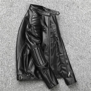 Sheepskin Top Quality Leather <b>Jacket</b> Men Motorcycle Biker Spring Natural Genuine Leather <b>Jackets</b> Slim <b>Short</b> Coat Soft Leather - Product Image 2