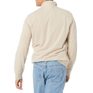 Regular Fit Quarter Zipper <b>Sweatshirt</b> <b>Quilted</b> Shoulder Stand Collar Zip up Long Sleeve Pullover Stylish Classic <b>Sweatshirts</b> - Product Image 2