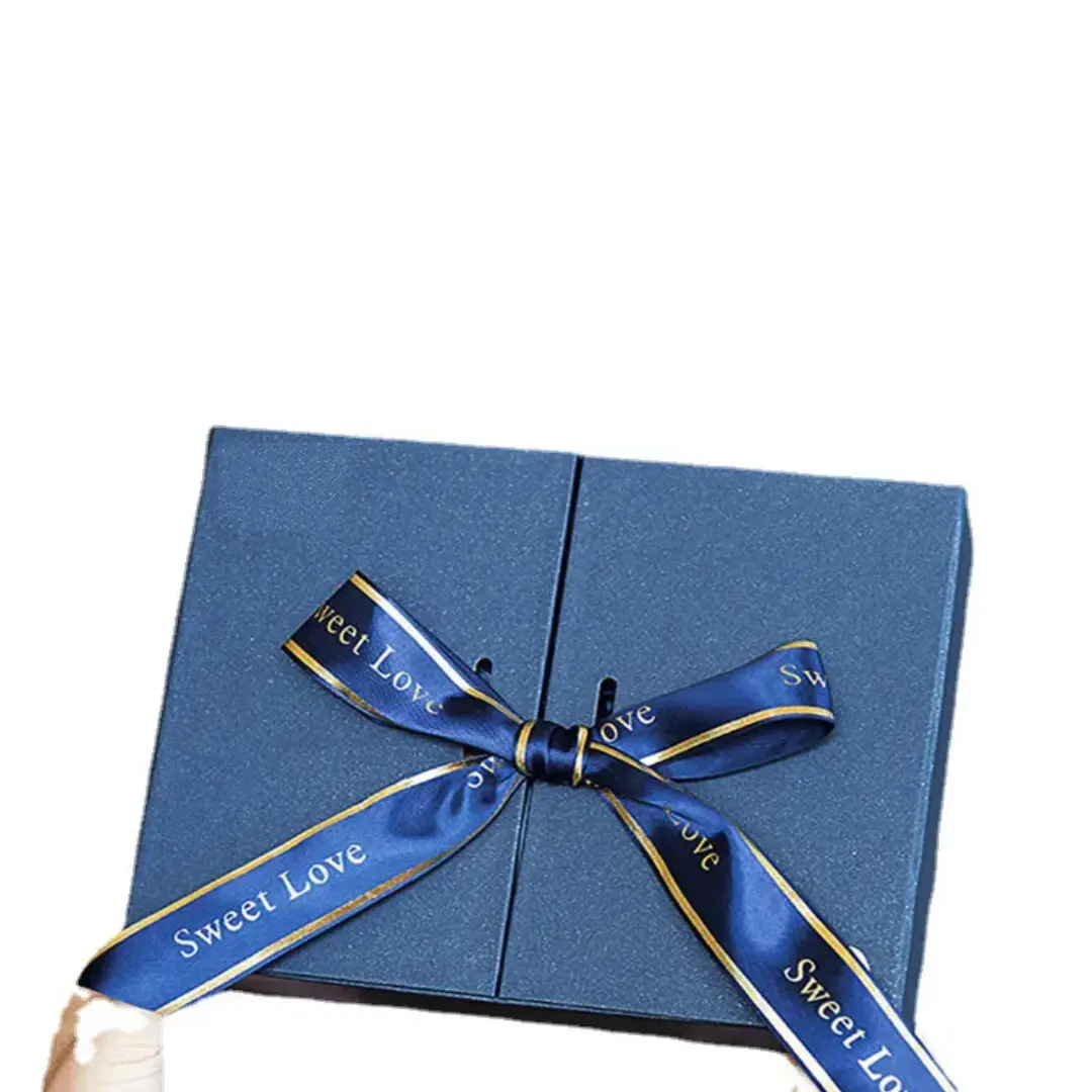 Scatola regalo di carta per imballaggio regalo di carta di vendita calda personalizzata all'ingrosso di stile della porta di lusso scatola regalo per damigella d'onore scatola di nozze