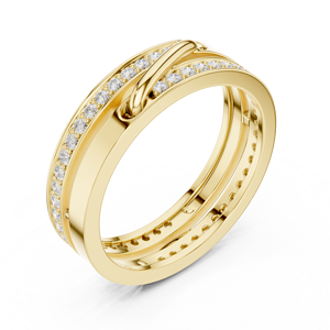 Anillo de compromiso solitario elegante 14K para novia - Product Image 3
