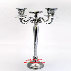 Candelabro de estilo nórdico negro brillante, candelabro de 5 brazos, accesorios de boda, Hotel, cena de noche, decoración del hogar, candelabros hechos a mano - Product Image 6