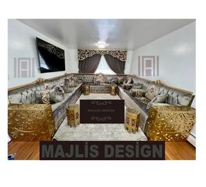 โซฟาโมร็อกโก เซดารี โมร็อกโก จาลซา โมร็อกโก ซาลอน หรูหรา ชุดโซฟาแบบตัวยู ชุดโซฟาไม้ จัดส่งสินค้านี้ไปยังยุโรปเท่านั้น - Product Image 1