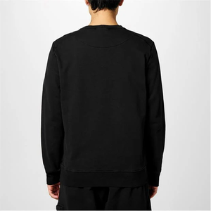 Sweat coupe ample décontracté Streetwear Style noir sweat uni unisexe vêtements de tous les jours sweat personnalisé avec Logo Service - Product Image 3