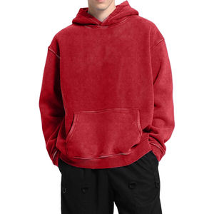 2025 100% sweats à capuche en coton épais épais hiver polaire surdimensionné hommes sweats à capuche pour vente en ligne à prix raisonnable - Product Image 5