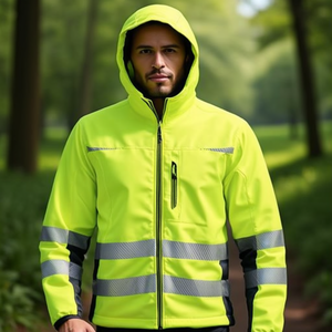 เสื้อแจ็คเก็ตซอฟต์เชลล์แบบมองเห็นได้ชัดเจน รุ่น Prevent Trendline ไซส์ M สีเหลือง/ดำ สำหรับชุดทำงาน - Product Image 3