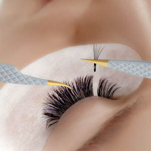 แหนบต่อขนตาน้ำหนักเบาแหนบต่อขนตาน้ำหนักเบาทำโลโก้ตามสั่งทำจากสเตนเลสสตีล - Product Image 3