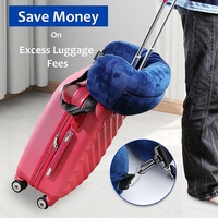 2024 produits chauds oreiller de voyage en velours doux en peluche oreiller de cou rembourré rechargeable qui convient aux vêtements pendant 5 jours